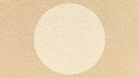 Light warm beige paper texture background with pastel cream circle and copy.. Foto stock