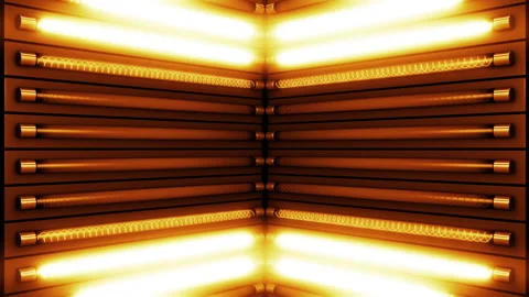 Light Warm Panel Looped Video Stock Footage 151889615
