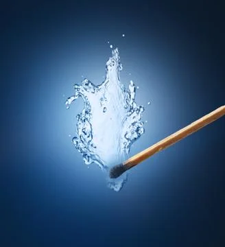 Light up a water? Stock Photos