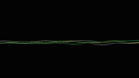 Light wave on black background,best animation in 4k. Stock Footage 201886119