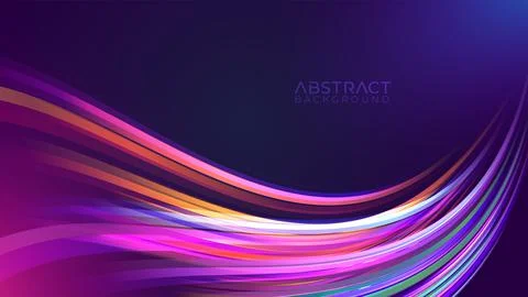 Light wave motion futuristic background Stock Illustration