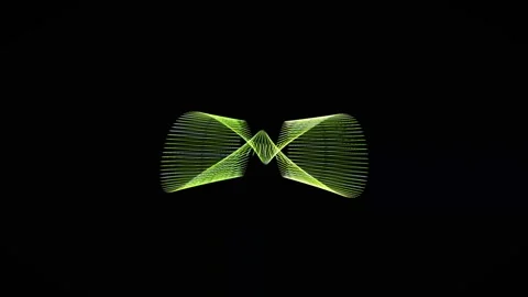 Light wave pattern on a black background Stock Footage 340195583