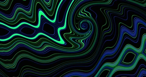 Light waves of blue and green shades Stock Footage 143239785