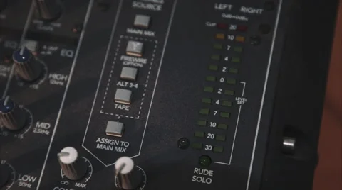 Light waves on the console Stock Footage 60574283