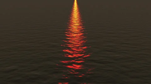 Light waves of the ocean in the at midnight. Loop background. 動画素材 40552506