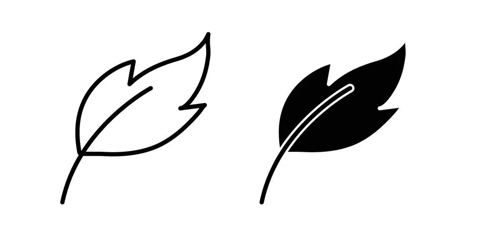Light weight icon set modern line and solid style collection. Stock Illustration