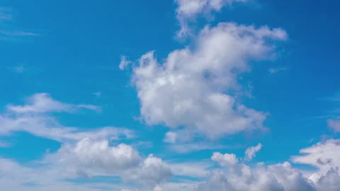Light white clouds in a blue sky. timelapse. Stock Footage 222997414