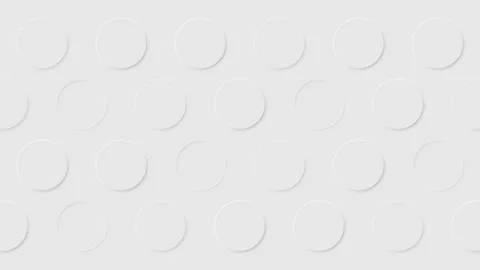 Light white round button is pressed and protrudes in neomorphism style Stock Footage 271444799
