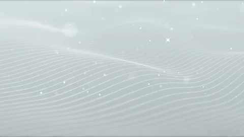 Light white silver wave beautiful particle background business corporate digital Stock Footage 125724573