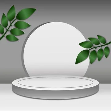 Light white spacious studio, web banner template for advertising - Vector Stock Illustration