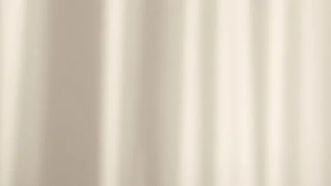 The light from the window shines on the wall, the shadow from the curtain Stock Footage 147399051