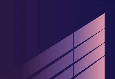 Light from window on the wall Stockillustratie