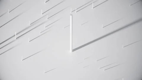 The light from the window on the wall with shadow from the nails is moving Video stock 148321746