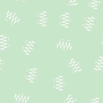 Light winter line seamless pattern Stock Illustration