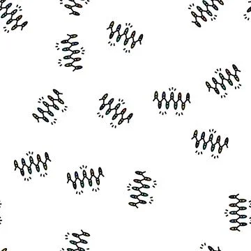 Light winter vector seamless pattern Stock Illustration