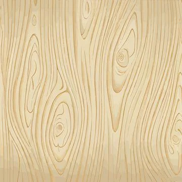 Light wood texture background with knots - Vector Stock Illustration