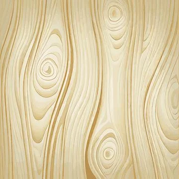 Light wood texture background with knots - Vector Illustrazione stock