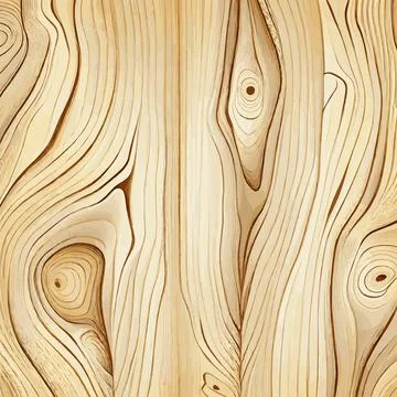 Light wood texture background with knots - Vector Stock Illustration