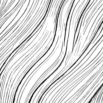 Light wood texture background with knots, black and white drawing - Vector Illustrazione stock