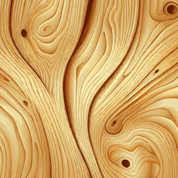 Light wood texture background with knots - Vector Stock Illustration