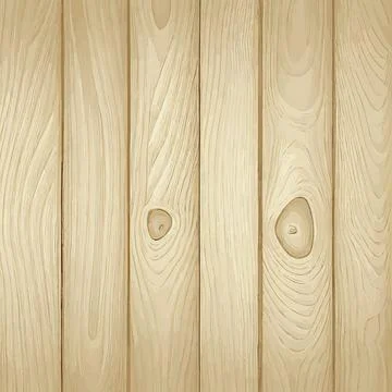 Light wood texture with knots, plank background - Vector Stock Illustration