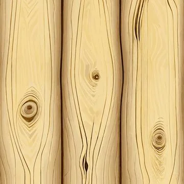 Light wood texture with knots, plank background - Vector Illustrazione stock
