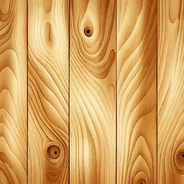 Light wood texture with knots, plank background - Vector Illustrazione stock