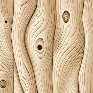 Light wood texture with knots, plank background - Vector Illustrazione stock