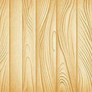 Light wood texture with knots, plank background - Vector Stock Illustration