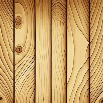 Light wood texture with knots, plank background - Vector Stock Illustration