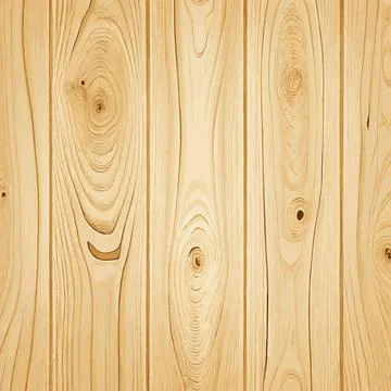 Light wood texture with knots, plank background - Vector Illustrazione stock