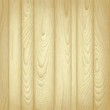 Light wood texture with knots, plank background - Vector Stock Illustration