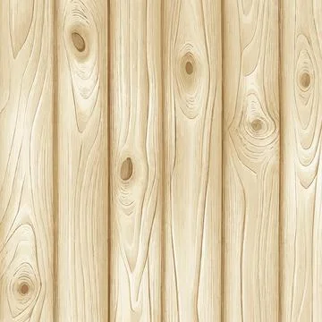 Light wood texture with knots, plank background - Vector Illustrazione stock