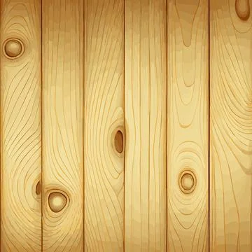 Light wood texture with knots, plank background - Vector Illustrazione stock