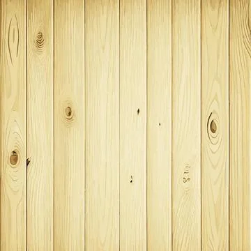 Light wood texture with knots, plank background - Vector Stock Illustration