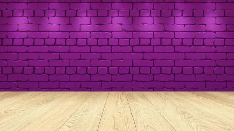 The light wooden table top in the background is a purple old brick. Spotlight Illustration