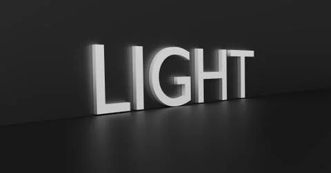 Light Word Stock-Illustration