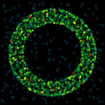 Light wreath Stock Illustration