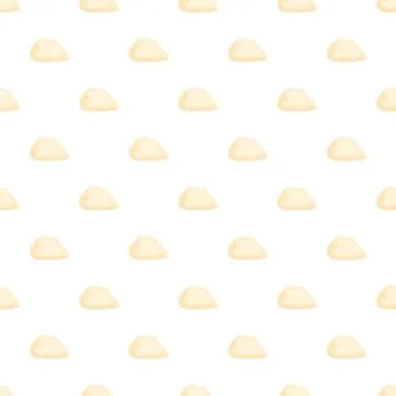 Light yellow abstract shape seamless pattern background Illustrazione stock