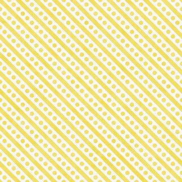 Light Yellow and White Small Polka Dots and Stripes Pattern Repeat Background Stock Illustration