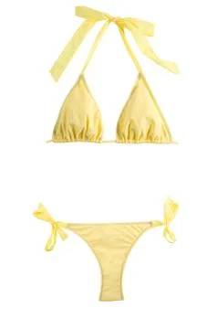 Light yellow bikini Foto stock