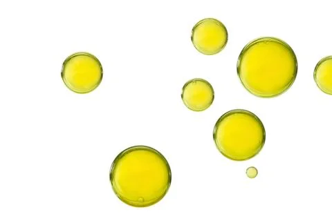 Light yellow bubbles Stock Photos