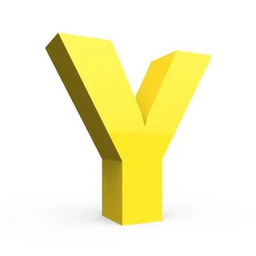 Light yellow font Y Stock Illustration