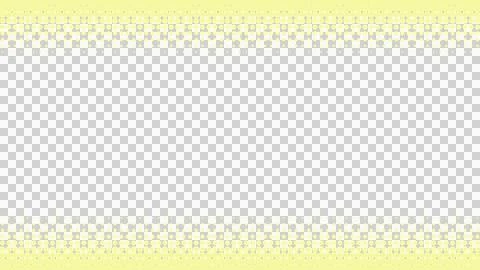 Light yellow halftone pattern frame background on top and bottom Stock Illustration