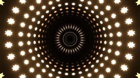 Light Yellow Hypnotic Radial Pulse Background VJ Loop in 4K 库存影片 341669674
