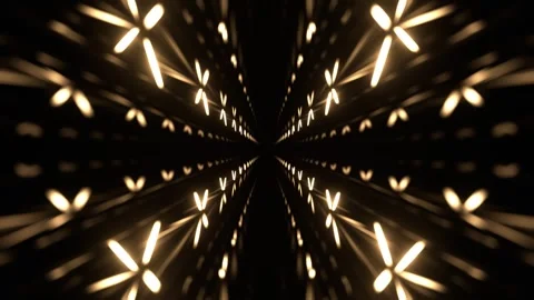 Light Yellow Neon Laser Motion in Infinity Background VJ Loop in 4K 库存影片 334718711