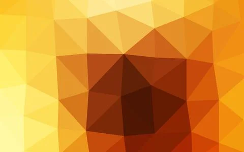 Light Yellow, Orange vector abstract mosaic pattern. イラスト素材