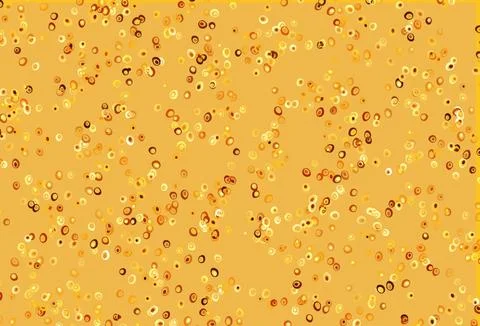 Light Yellow, Orange vector backdrop with dots. Stock Illustration