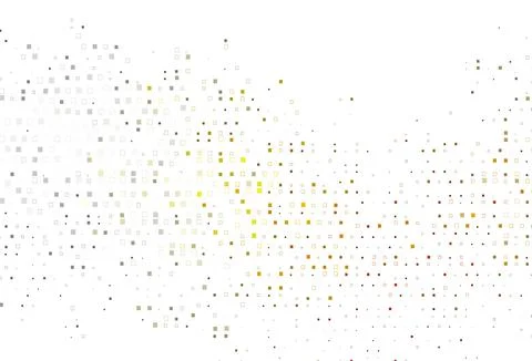 Light Yellow, Orange vector backdrop with lines, rectangles. Stock Illustration