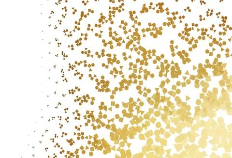 Light Yellow, Orange vector background with triangles, circles, cubes. Illustrazione stock